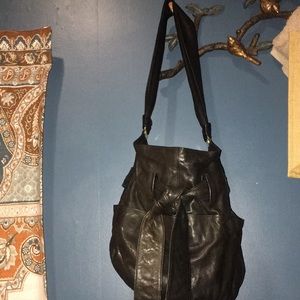 Kooba black leather purse used